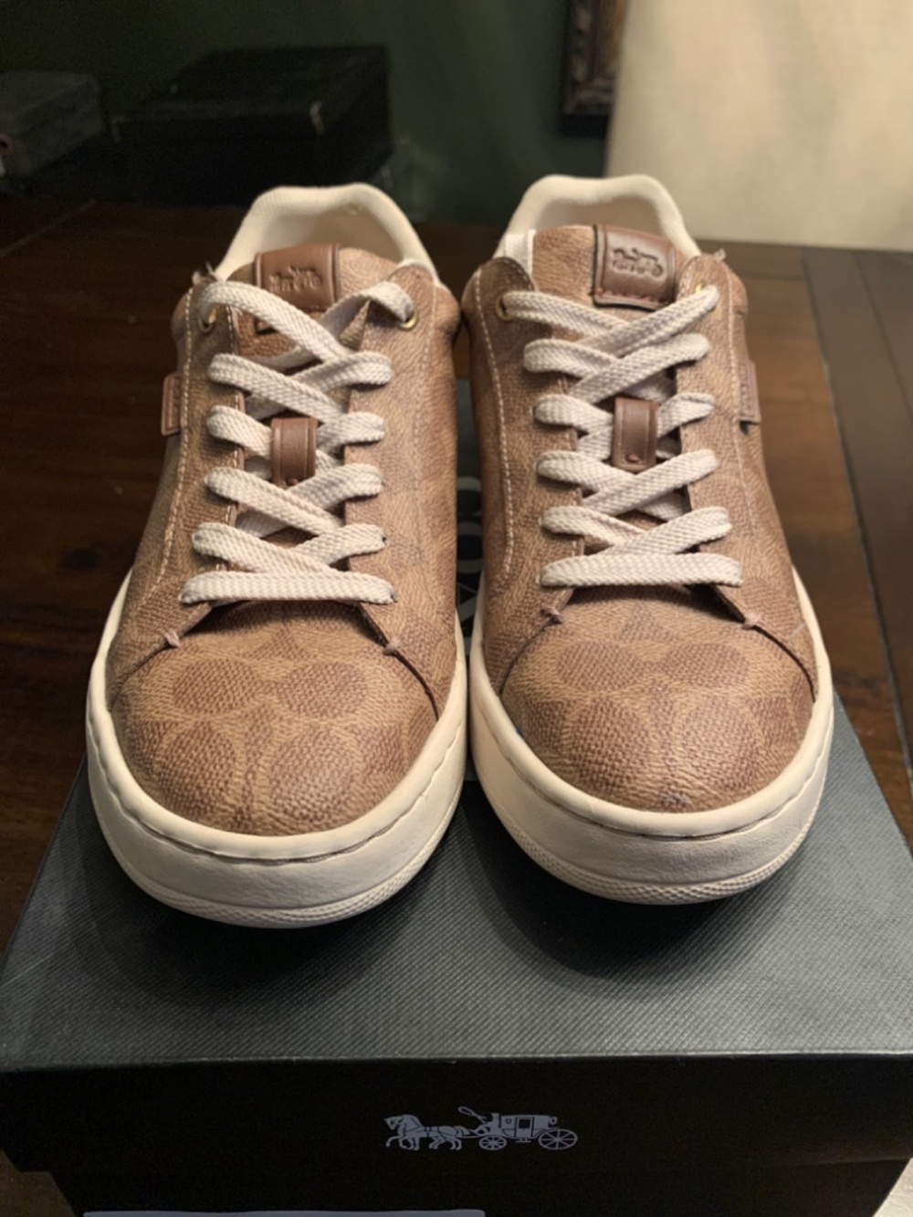 Coach Lowline Coated Canva Sneakers - Picture 3 of 6